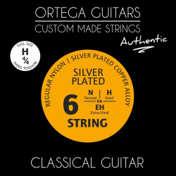 Ortega NYA44H - Jeu  guitare classique 4/4 CUSTOM AUTHENTIC tension forte