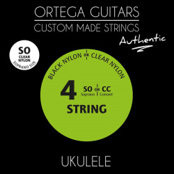 Ortega UKA-SO - Jeu CUSTOM AUTHENTIC  ukulélé soprano