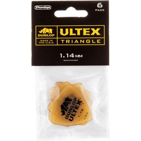 Dunlop 426P114 - Player's Pack de 6 Mediators Ultex Triangle 1.14 mm