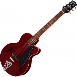 VOX - VGA-3PS-TR - Guitare acoustique Giulietta archtop - Rouge translucide