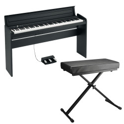 Korg Lp-180-BK noire - Piano numérique avec stand + banquette