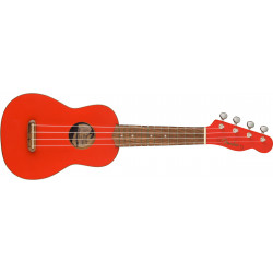 Fender Venice Soprano Uke - touche noyer - Fiesta Red