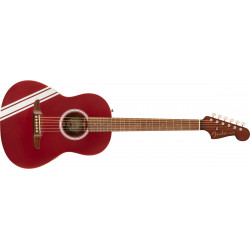 Fender Sonoran Mini Competition Stripes - Guitare acoustique - Candy Apple Red