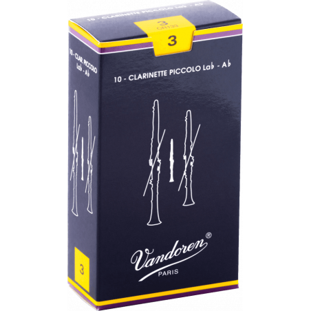 Vandoren  CR133 - Anches clarinette piccolo Traditionnelles force 3
