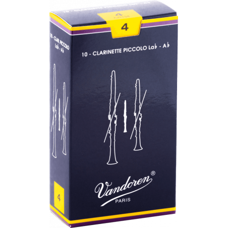 Vandoren  CR134 - Anches clarinette piccolo Traditionnelles force 4