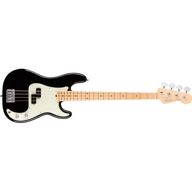 Fender American Professional Precision Bass - noire, touche érable (+ étui) - Stock B