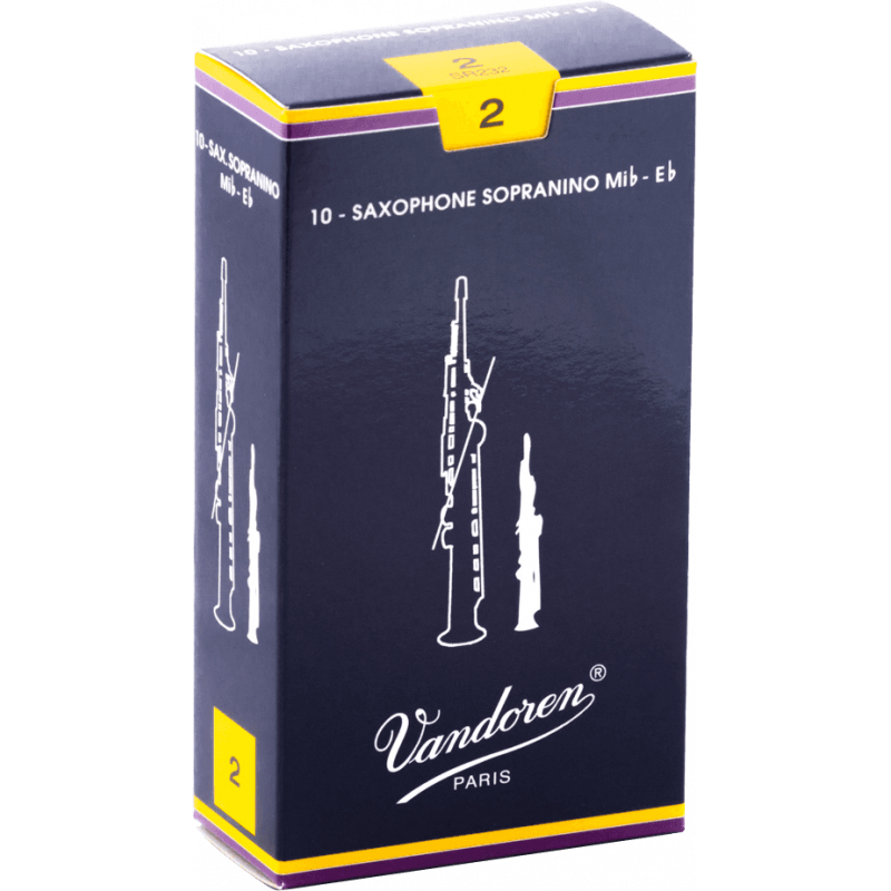 Vandoren  SR232 - Anches saxophone sopranino Traditionnelles force 2
