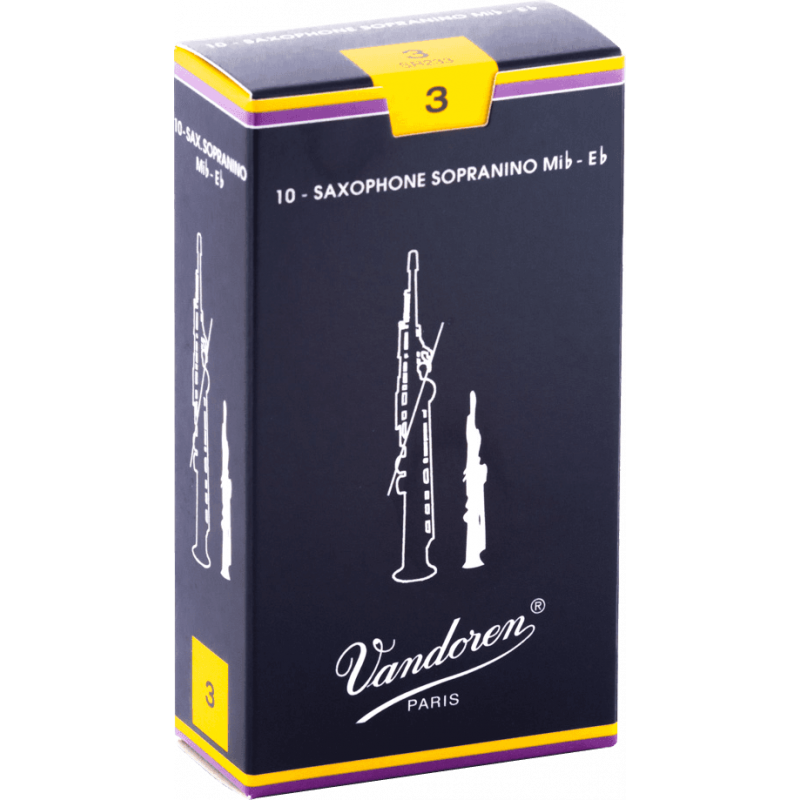 Vandoren  SR233 - Anches saxophone sopranino Traditionnelles force 3