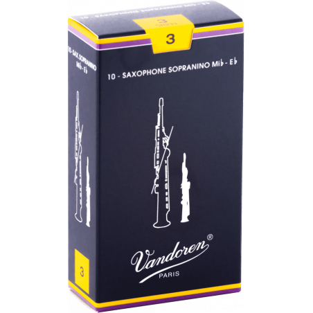 Vandoren  SR233 - Anches saxophone sopranino Traditionnelles force 3