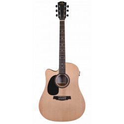 Prodipe LH SD25 CEQ - Guitare électro-acoustique dreadnought gaucher