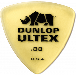 Dunlop 426R88 - Médiator Ultex Triangle, à l'unité, amber, 0.88 mm