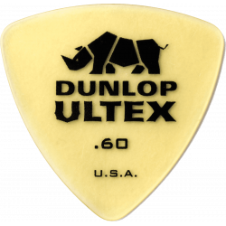 Dunlop 426R60 - Médiator Ultex Triangle, à l'unité, amber, 0.60 mm