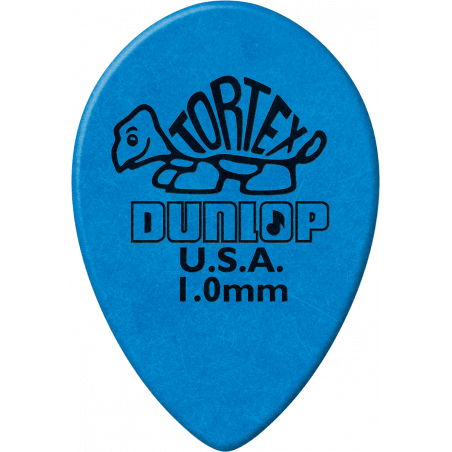 Dunlop 423R10 - Médiator Tortex Small Teardrop, à l'unité, blue, 1.00 mm