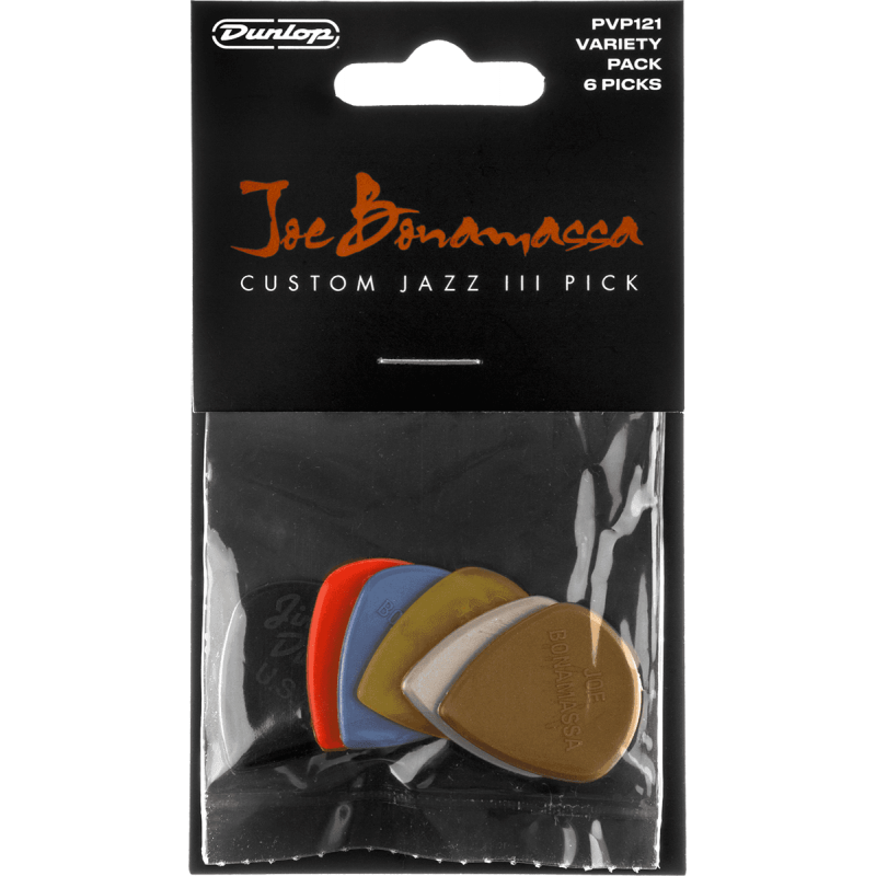 Dunlop PVP121 - Médiator Joe Bonamassa Custom Jazz III variety pack