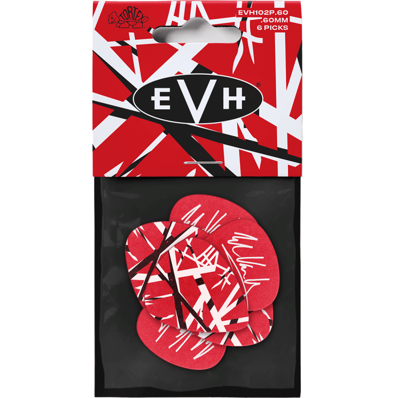Dunlop EVH102P060 - Médiator EVH Frankenstein 0,60mm, sachet de 6