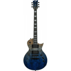 Ltd  EC1000BP-BLUNFD - Guitare Électrique Burled Poplar Blue Natural Faded