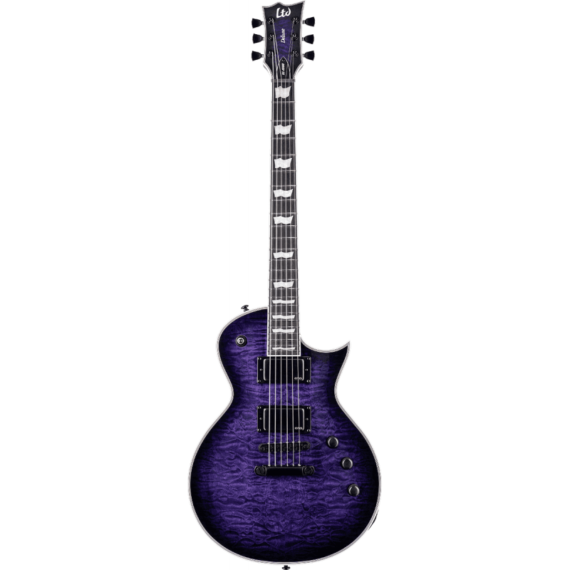 Ltd  EC1000QM-STPSB - Guitare électrique QM Thru Purple Sunburst