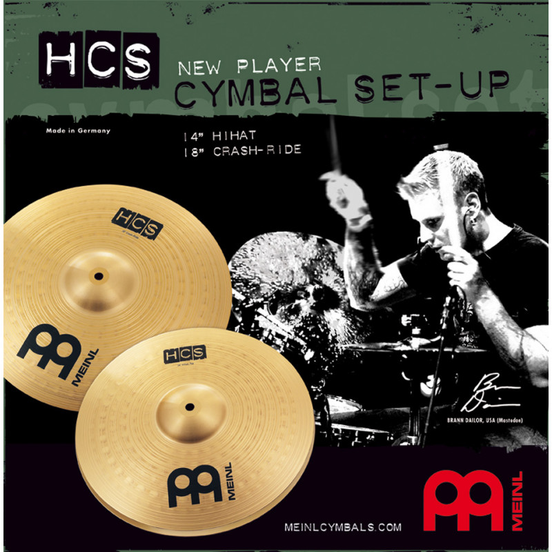 Meinl HCS1418 - Jeu  Hcs 2 Cymbales 14/18