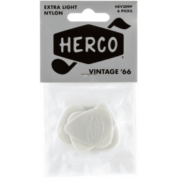 Herco  HEV209P - Sachet De 6 Médiators Vintage '66 Extra Light