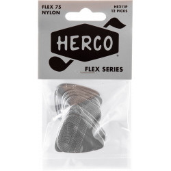 Herco  HE211P - Sachet De 12 Médiators Nylon Heavy