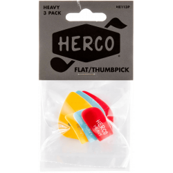 Herco  HE113P - Sachet De 3 Médiators Pouce Heavy