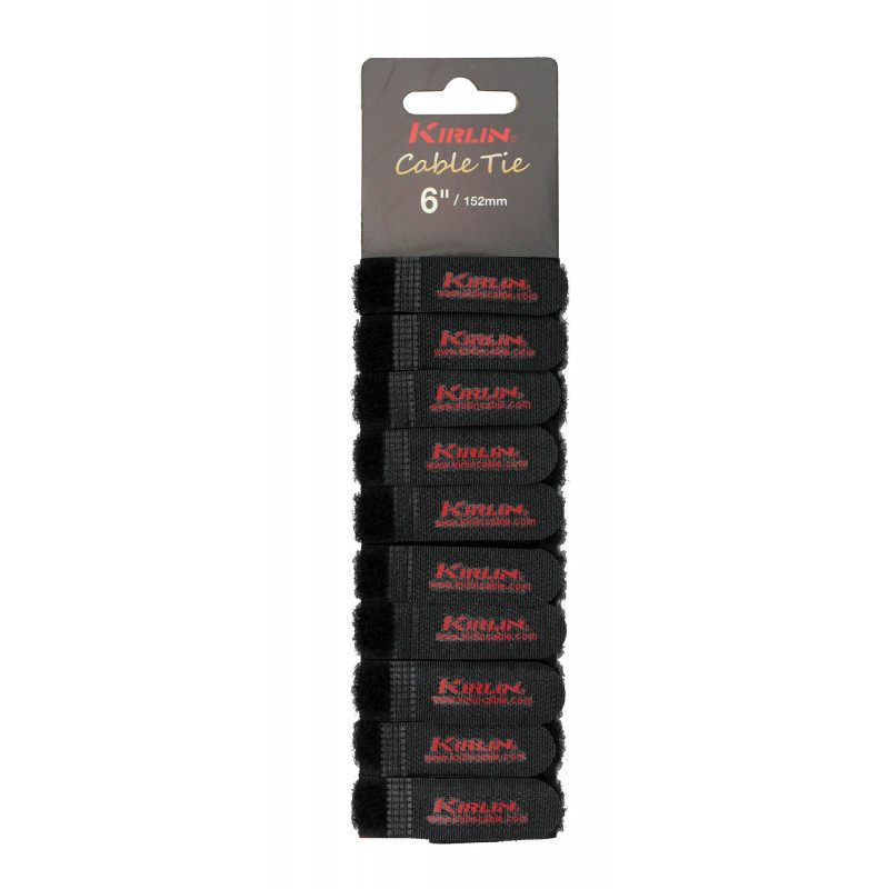 Kirlin CT3-152BK - Pack 10 Velcro 16 Mm