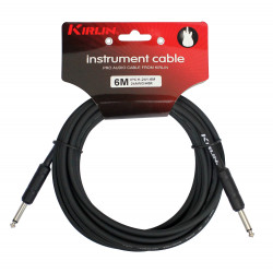 Kirlin IPCH241-1BK - Cable Guitare Kirlin 1m Jack Jack Noir