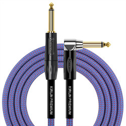 Kirlin IWB202-3RO - Cable Guitare Kirlin 3m Jack Jack Coude
