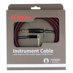 Kirlin IWB202-3BR - Cable Guitare Kirlin 3m Jack Jack Coude