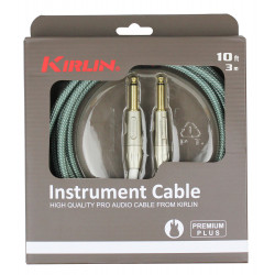 Kirlin IWB201-3OL - Cable Guitare  3m Jack Jack Olive