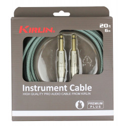 Kirlin IWB201-6OL - Cable Guitare  6m Jack Jack Olive