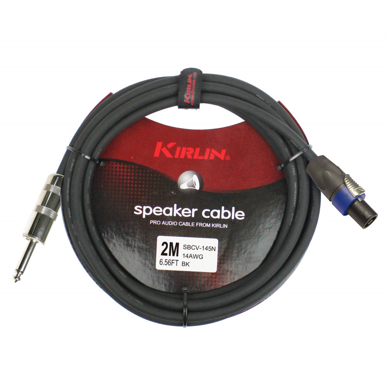 Kirlin SBCV145-2BK - Cable Hp  2m Jack -SPK Noir