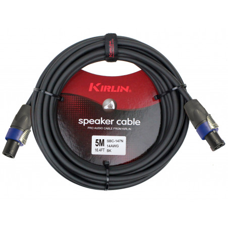 Kirlin SBC147-5BK - Cable Hp  5m Spk-Spk Noir