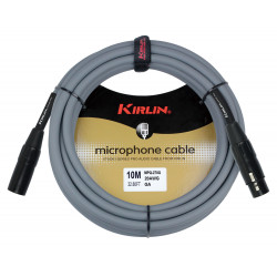 Kirlin MPQ270-10GA - Cable Micro  10m Xlr M-Xlr F Gris