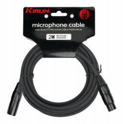 Kirlin MP270-2BK - Cable Micro  2m Xlr M-Xlr F Noir