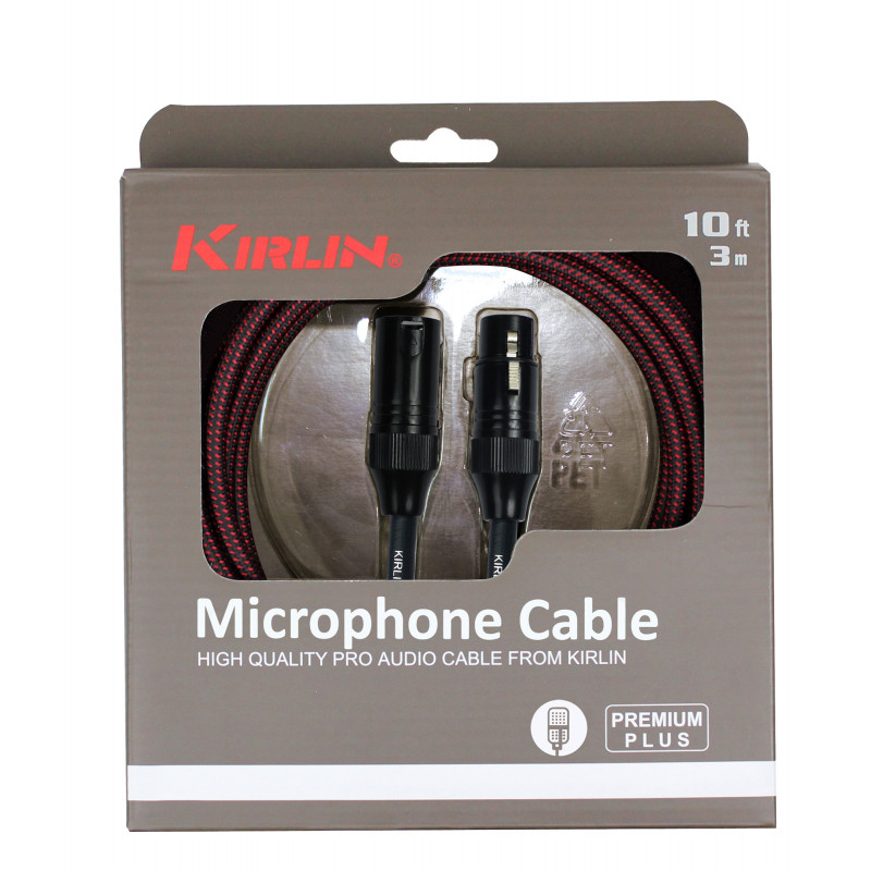 Kirlin MWB220-3BR - Cable Micro  3m Xlr M - Xlr F