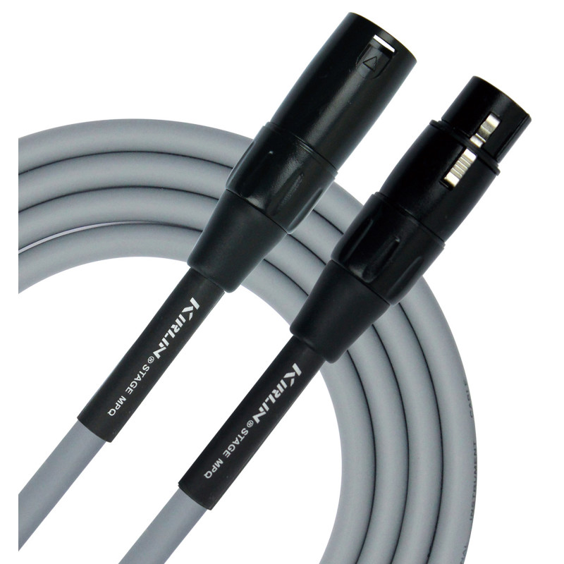 Kirlin MPQ270-3GA - Cable Micro  3m Xlr M-Xlr F Gris