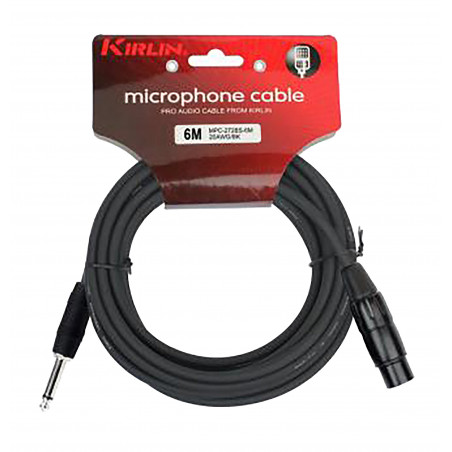 Kirlin MPC272-6BK - Cable Micro  6m Xlr F-Jack Noir