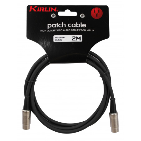 Kirlin MD561-2BK - Cable Midi  2m Noir