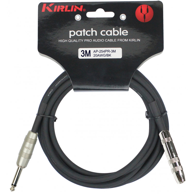 Kirlin AP254-3BK - Cable Prolongateur  6.35m 3m Noir