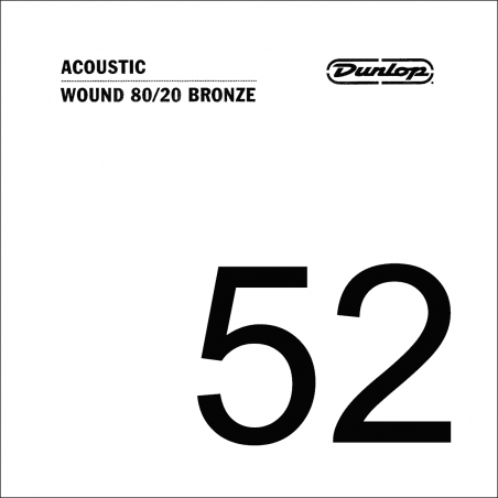 Dunlop  DAB52 - Corde acoustique 80/20 Bronze .052, filée