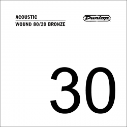 Dunlop  DAB30 - Corde acoustique 80/20 Bronze .030, filée