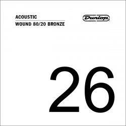 Dunlop  DAB26 - Corde acoustique 80/20 Bronze .026, filée