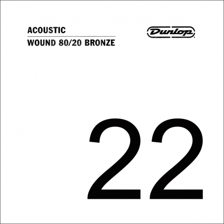 Dunlop  DAB22 - Corde acoustique 80/20 Bronze .022, filée