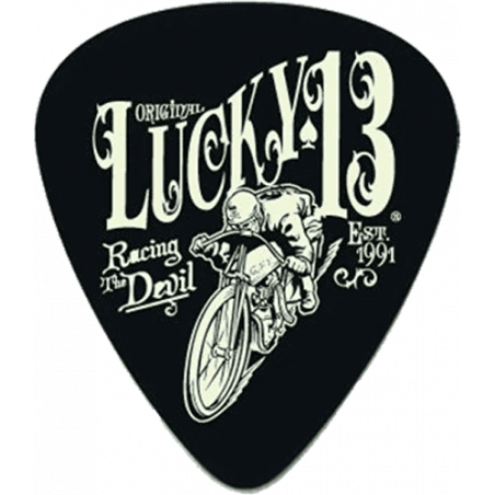 Dunlop  L18R10 - Lucky 13 Series III, sachet de 36 médiators 18 VintageSpeed, black, 1.00 mm