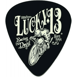 Dunlop  L18R73 - Lucky 13 Series III, sachet de 36 médiators 18 VintageSpeed, black, 0.73 mm