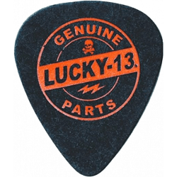 Dunlop  L07R10 - Lucky 13 Series II, sachet de 36 médiators 7 Genuine Parts, black, 1.00 mm