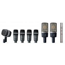 AKG Drum Set Premium Kit - Kit micros spécial batterie - 8 micros