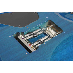 Ibanez Martin Miller MM7-TAB Transparent Aqua Blue - Guitare électrique 7 cordes (+étui)