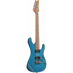 Ibanez Martin Miller MM7-TAB Transparent Aqua Blue - Guitare électrique 7 cordes (+étui)